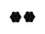 .925 Sterling Silver 4.0 Cttw Prong Set Round-Cut Treated Black Diamond Floral Cluster Stud Earring - Silver/Black DIamond