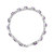 .925 Sterling Silver 7x5mm Oval Amethyst and Diamond Accent X-Link Bracelet (H-I Color, SI1-SI2 Clarity)