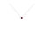 .925 Sterling Silver Bezel Set 3.5Mm Created Amethyst Gemstone Solitaire 18" Pendant Necklace