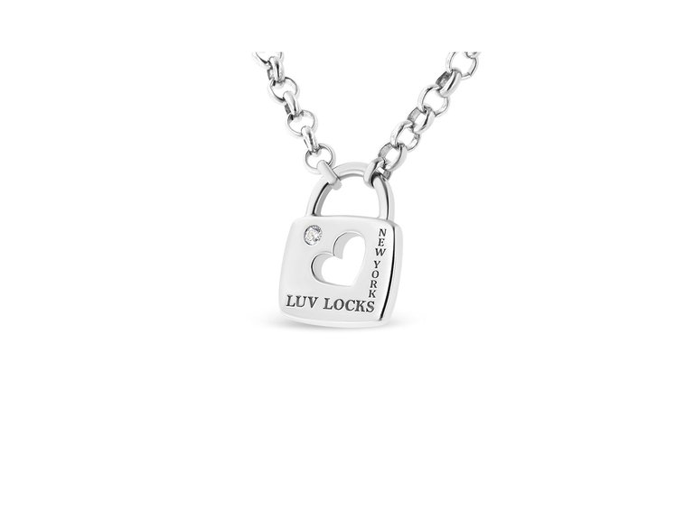 Silver Love Lock Necklace - Hello My Love