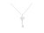 .925 Sterling Silver Diamond Accent Zodiac Key 18" Pendant Necklace