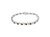 .925 Sterling Silver, Lab-Grown Gemstone and 1/6 Cttw Round Diamond Tennis Bracelet