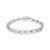 .925 Sterling Silver Lab-Grown White Sapphire and 1/6 Cttw Round Diamond Tennis Bracelet - H-I Color, I1-I2 Clarity - 7.25" - Silver