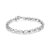 .925 Sterling Silver Lab-Grown White Sapphire and 1/6 Cttw Round Diamond Tennis Bracelet - H-I Color, I1-I2 Clarity - 7.25"