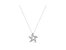 .925 Sterling Silver Prong-Set Diamond Accent Starfish 18" Pendant Necklace