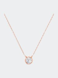 AGS Certified 1/10 cttw Diamond Solitaire Pendant Necklace