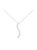 AGS Certified 14k White Gold 3.0 Cttw Baguette And Brilliant Round-Cut Diamond Journey 18" Pendant Necklace - Gold