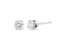 AGS Certified 2.00 Cttw Round Brilliant-Cut Diamond 14K White Gold Classic 4-Prong Solitaire Stud Earrings With Screw Backs