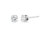 AGS Certified 2.00 Cttw Round Brilliant-Cut Diamond 14K White Gold Classic 4-Prong Solitaire Stud Earrings With Screw Backs
