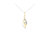 Espira 10k Two-Tone Gold Round Cut Diamond Cascade Pendant Necklace - White/Yellow