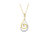 Espira 10K Two-Tone Gold Round Cut Diamond Sparkling Spiral Pendant Necklace - Two-Toned