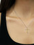 Espira 10K Two-Tone Yellow & White Gold Diamond-Accented Cross 18" Pendant Necklace