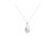 Espira .925 Sterling Silver 1/25 Cttw Diamond Accent Tear Drop Swirl Pendant Necklace