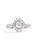 GIA Certified 14K White Gold 1 1/5 Cttw Round Diamond Halo Bridal Engagement Ring - Ring Size 7 - White Gold