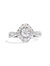 GIA Certified 14K White Gold 1 1/5 Cttw Round Diamond Halo Bridal Engagement Ring - Ring Size 7 - White Gold