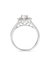 GIA Certified 14k White Gold 4/5 Cttw Diamond Halo Engagement Ring - Ring Size 7