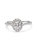 GIA Certified 14k White Gold 4/5 Cttw Diamond Halo Engagement Ring - Ring Size 7 - White Gold