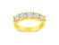 Igi Certified 1/4 Cttw Diamond 10k Yellow Gold Prong Set Fluted Band Style Ring - 10k Yellow Gold