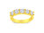 Igi Certified 1/4 Cttw Diamond 10k Yellow Gold Prong Set Fluted Band Style Ring - 10k Yellow Gold