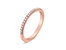 IGI Certified 1/4 Cttw Natural Pale Pink Diamond 14K Rose Gold Fancy V-Prong-Set Half-Eternity Band Ring - Rose Gold