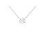 IGI Certified 10K White Gold 1/2 Cttw Lab Grown Oval Shape Solitaire Diamond East West 18" Pendant Necklace - 10K White Gold
