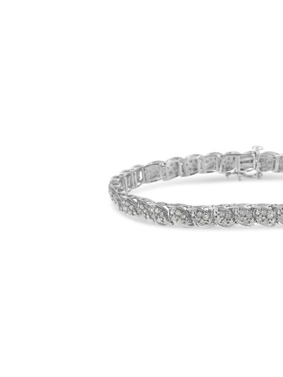 Haus of Brilliance Sterling Silver Diamond Link Bracelet product