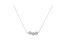 Sterling Silver Round Diamond Pendant Necklace