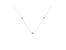 Sterling Silver Treated Blue Color Diamond Station Necklace