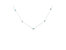 Sterling Silver Treated Diamond By Yard Necklace