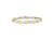 Two-Tone 14K Yellow & White Gold 2.0 Cttw Princess-Cut Diamond Tapered and X-Link Tennis Bracelet - Gold/Silver
