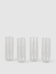 Organic Champagne Flute, Set of 4