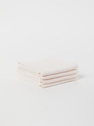 Simple Linen Napkins, Set of 4 - Petal