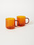 Borosilicate Mug, Set of 2 - Amber