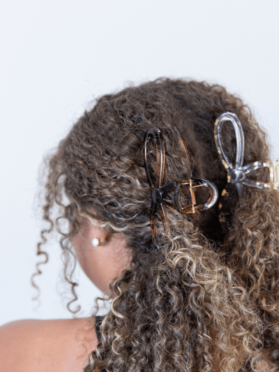Headbands of Hope Looped Clip Set - Brown/Clear product