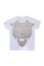 Rhinestone Studded Graphic Printed T-Shirt Cougar Face