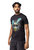 Slim Fit Crewneck Rhinestone Studded Graphic Printed T-Shirt - Blue Rabbit With Money Chain