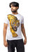 Slim Fit Crewneck Rhinestone Studded Graphic Printed T-Shirt - Lion Crawl