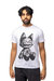 Slim Fit Crewneck Rhinestone Studded Graphic Printed T-Shirt - Seated Kitten With Shades - White