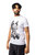 Slim Fit Crewneck Rhinestone Studded Graphic Printed T-Shirt - Seated Kitten With Shades