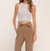 Declan High Rise Pant In Taupe