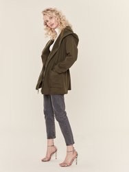 Jules Open Drape Hooded Jacket