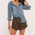 Lora Shirt In Blue - Blue