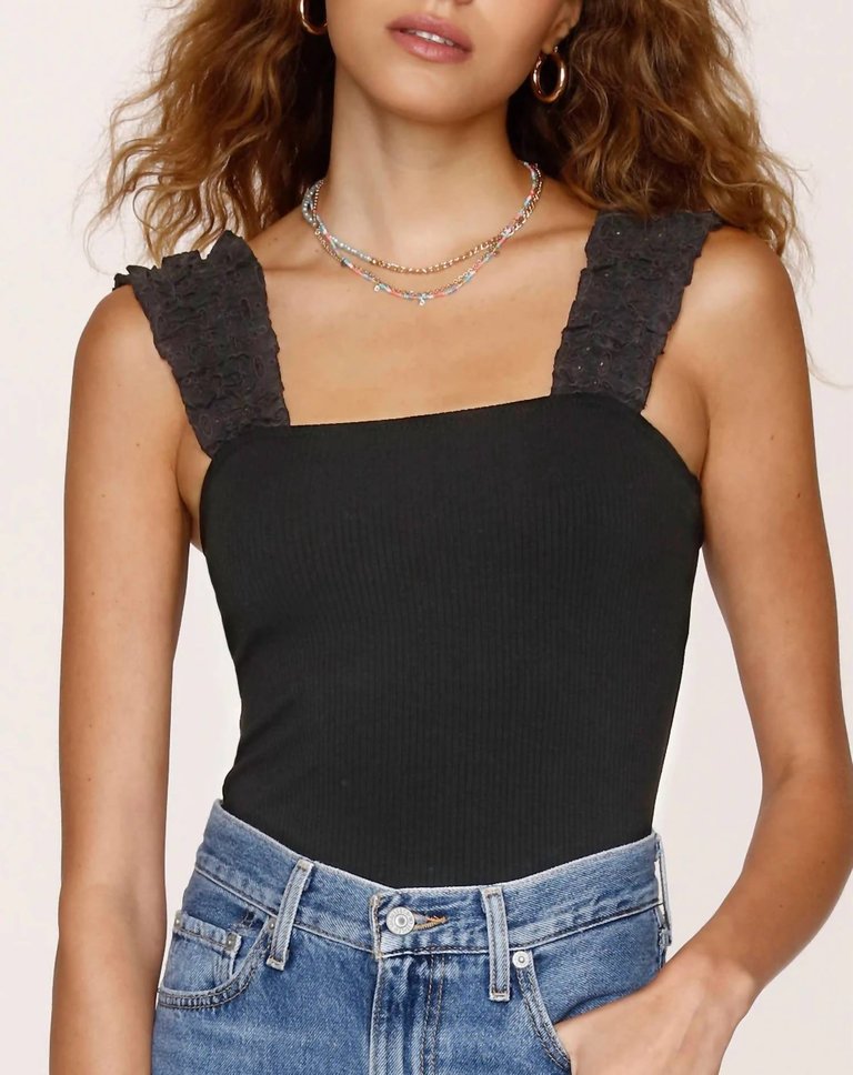 Luna Top In Black - Black