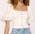 Nami Top In Eggshell - Eggshell