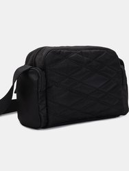 Emily Quilted Black Crossbody/Clutch Bag