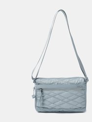 Eye Medium Shoulder Bag - New Quilt Pearl Blue