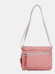 Eye Shoulder Bag - Coral/Grey Signature