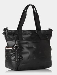 Puffer Tote Bag - Black