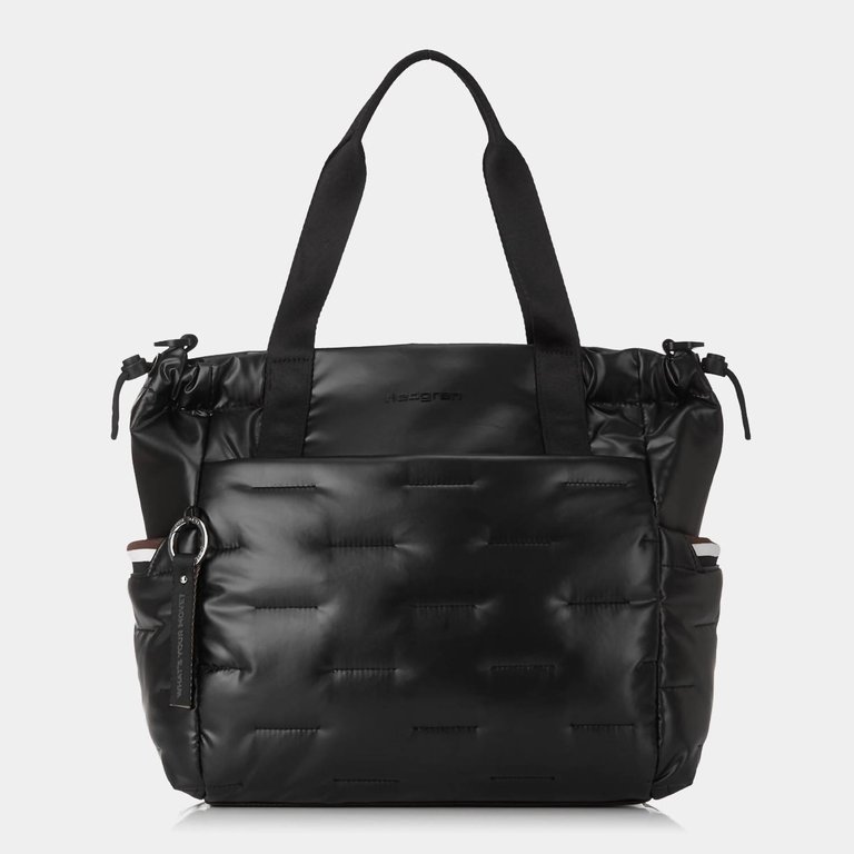 Puffer Tote Bag In Black