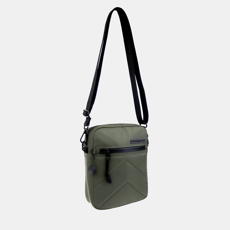 Zip Sustainably Made Crossbody - Olive Night